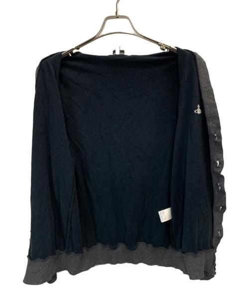 Vivienne Westwood（ヴィヴィアンウエストウッド）Vivienne Westwood (ヴィヴィアンウエストウッド) 薄手カーディガン ブラック サイズ:46の古着・服飾アイテム