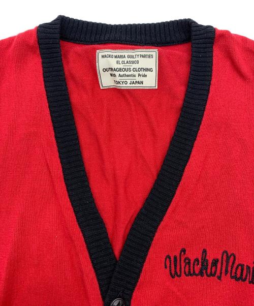 WACKO MARIA（ワコマリア）WACKO MARIA (ワコマリア) 薄手カーディガン レッド サイズ:Mの古着・服飾アイテム