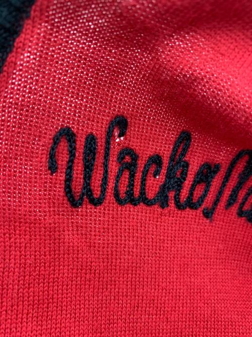 WACKO MARIA（ワコマリア）WACKO MARIA (ワコマリア) 薄手カーディガン レッド サイズ:Mの古着・服飾アイテム