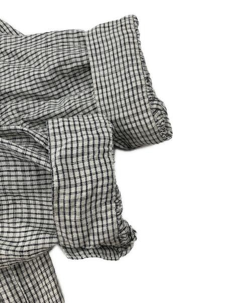 FORK&SPOON（フォーク＆スプーン）FORK&SPOON (フォーク＆スプーン) フレンチリネンギャザースリーブシャツ グレー サイズ:1の古着・服飾アイテム