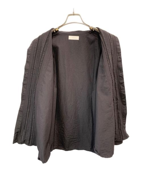 KAGURE（カグレ）KAGURE (カグレ) コットンピンタックシャツ ブラック サイズ:Freeの古着・服飾アイテム
