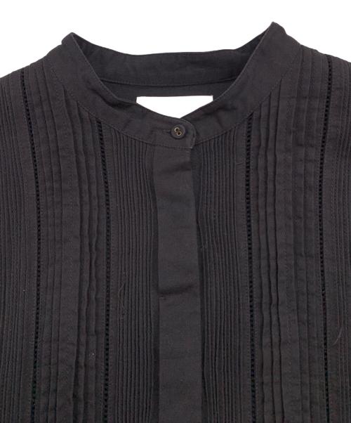 KAGURE（カグレ）KAGURE (カグレ) コットンピンタックシャツ ブラック サイズ:Freeの古着・服飾アイテム
