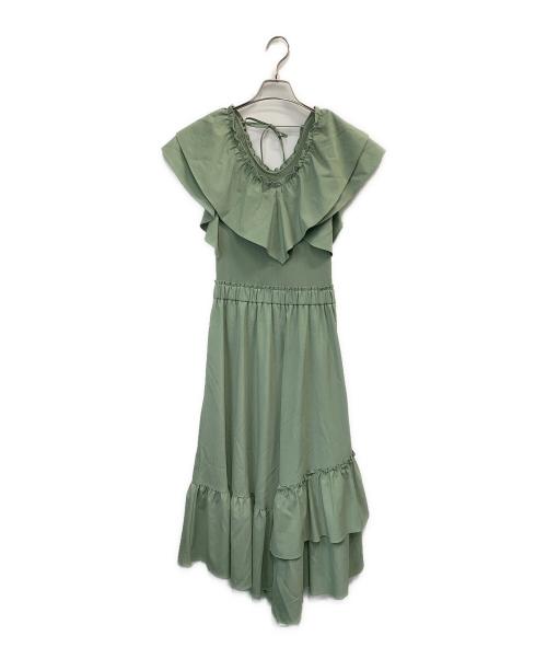 Diagram（ダイアグラム）Diagram (ダイアグラム) 半袖ワンピース グリーン サイズ:表記なしの古着・服飾アイテム