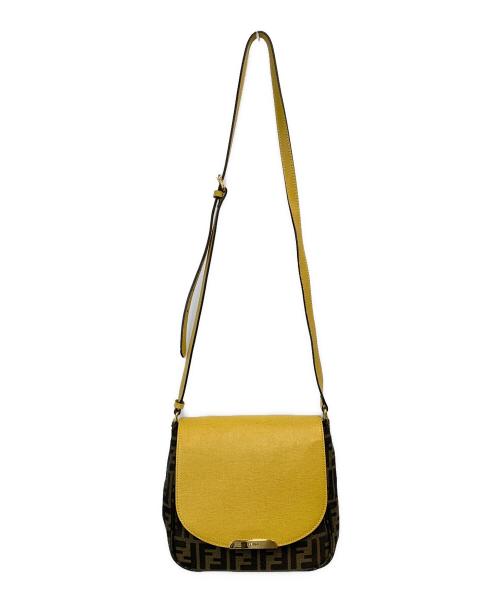 FENDI（フェンディ）FENDI (フェンディ) フラップショルダーバッグ イエローの古着・服飾アイテム