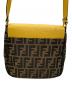 FENDI (フェンディ) フラップショルダーバッグ イエロー：55000円