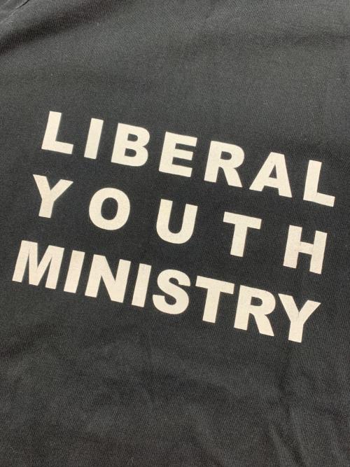 Liberal youth ministry（リベラルユースミニストリー）Liberal youth ministry (リベラルユースミニストリー) ロゴプリントタートルネックTシャツ ブラック サイズ:Sの古着・服飾アイテム