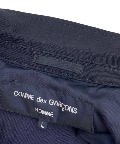 COMME des GARCONS HOMME（コムデギャルソン オム）COMME des GARCONS HOMME (コムデギャルソン オム) ウールギャバ 3Bジャケット ネイビー サイズ:Lの古着・服飾アイテム