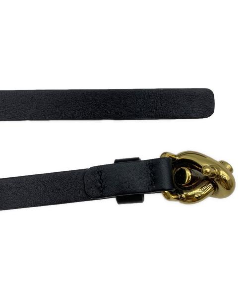 BOTTEGA VENETA（ボッテガベネタ）BOTTEGA VENETA (ボッテガベネタ) ノット ベルト ブラックの古着・服飾アイテム