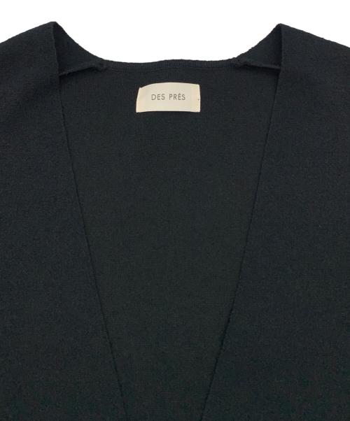 DES PRES（デ プレ）DES PRES (デ プレ) プチブークレーミラノリブ ノーカラージャケット ブラック サイズ:Fの古着・服飾アイテム