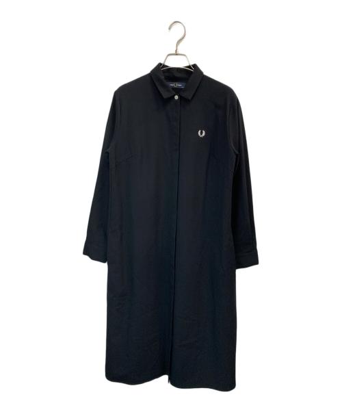 FRED PERRY（フレッドペリー）FRED PERRY (フレッドペリー) シャツワンピース ブラック サイズ:UK8の古着・服飾アイテム