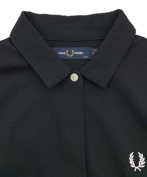 FRED PERRY（フレッドペリー）FRED PERRY (フレッドペリー) シャツワンピース ブラック サイズ:UK8の古着・服飾アイテム