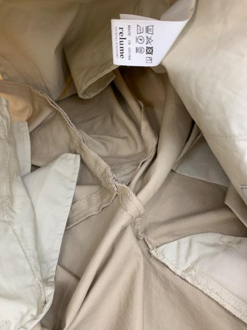 JOURNAL STANDARD relume（ジャーナルスタンダード レリューム）JOURNAL STANDARD relume (ジャーナルスタンダード レリューム) タックパンツ ベージュ サイズ:Lの古着・服飾アイテム