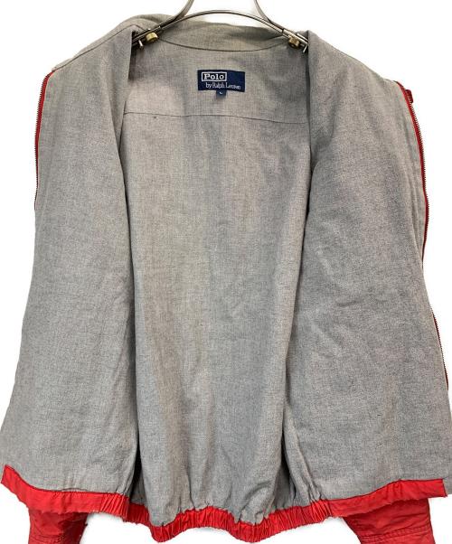 POLO RALPH LAUREN（ポロ・ラルフローレン）POLO RALPH LAUREN (ポロ・ラルフローレン) ジップアップジャケット レッド サイズ:Lの古着・服飾アイテム