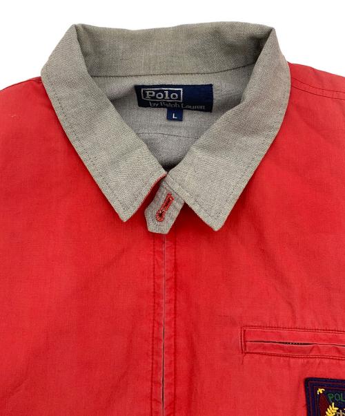 POLO RALPH LAUREN（ポロ・ラルフローレン）POLO RALPH LAUREN (ポロ・ラルフローレン) ジップアップジャケット レッド サイズ:Lの古着・服飾アイテム