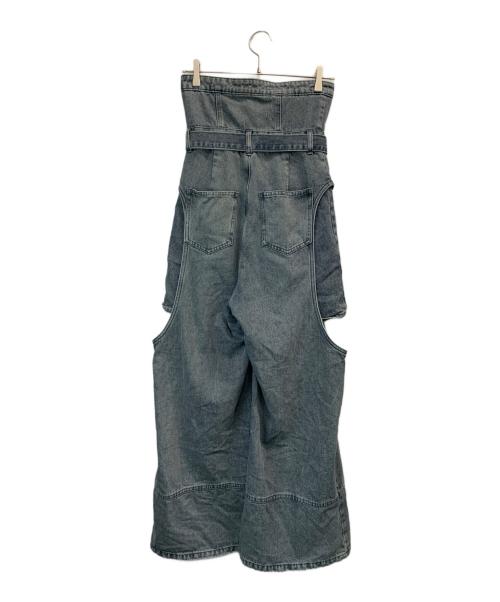 mideal（マイディール）mideal (マイディール) カットアウトワイドデニムパンツ インディゴ サイズ:Sの古着・服飾アイテム