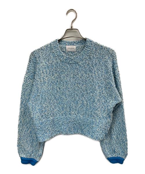 UNITED ARROWS TOKYO（ユナイテッドアローズトウキョウ）UNITED ARROWS TOKYO (ユナイテッドアローズトウキョウ) カラーミックス クルーネックニット ブルー サイズ:記載なしの古着・服飾アイテム