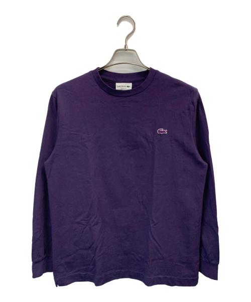 LACOSTE（ラコステ）LACOSTE (ラコステ) ベーシックロングスリーブTシャツ パープル サイズ:Mの古着・服飾アイテム
