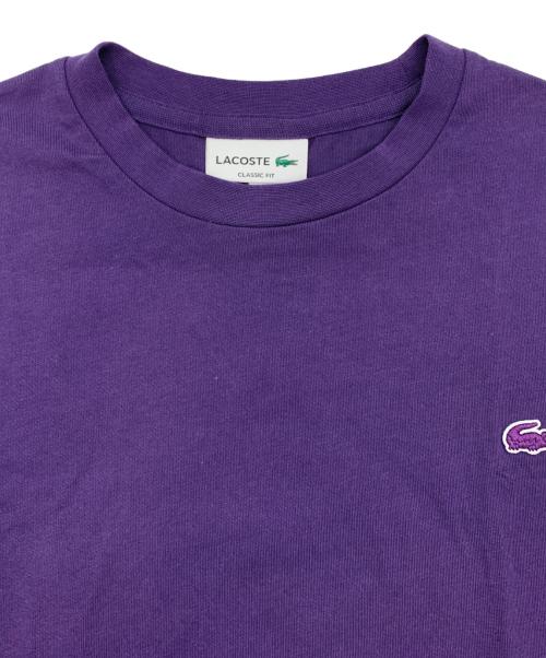 LACOSTE（ラコステ）LACOSTE (ラコステ) ベーシックロングスリーブTシャツ パープル サイズ:Mの古着・服飾アイテム