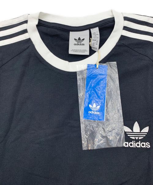 adidas（アディダス）adidas (アディダス) ロングスリーブカットソー ブラック サイズ:3XL 未使用品の古着・服飾アイテム