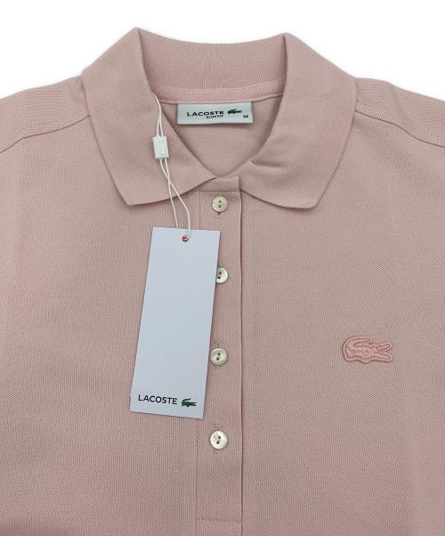 LACOSTE（ラコステ）LACOSTE (ラコステ) ストレッチコットンピケポロシャツ ピンク サイズ:38の古着・服飾アイテム