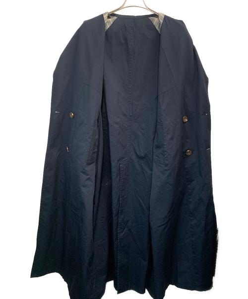CIEL AIR（シエルエアー）CIEL AIR (シエルエアー) リバーシブルトレンチコート ネイビー サイズ:Fの古着・服飾アイテム