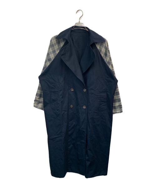 CIEL AIR（シエルエアー）CIEL AIR (シエルエアー) リバーシブルトレンチコート ネイビー サイズ:Fの古着・服飾アイテム