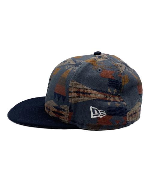 New Era（ニューエラ）New Era (ニューエラ) PENDLETON (ペンドルトン) キャップ ベージュ×ネイビー サイズ:7 3/8（58.7㎝）の古着・服飾アイテム