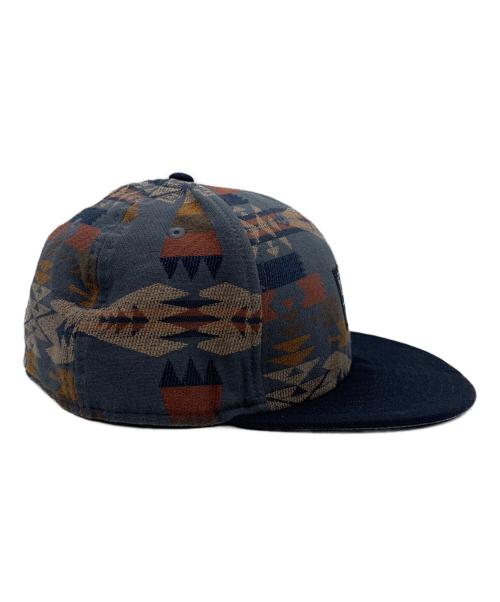 New Era（ニューエラ）New Era (ニューエラ) PENDLETON (ペンドルトン) キャップ ベージュ×ネイビー サイズ:7 3/8（58.7㎝）の古着・服飾アイテム
