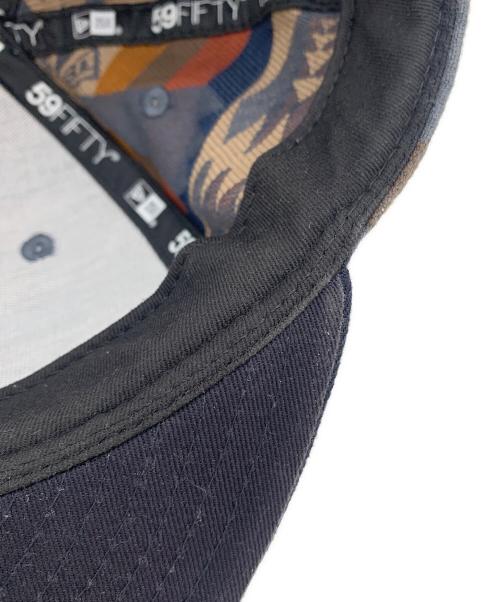 New Era（ニューエラ）New Era (ニューエラ) PENDLETON (ペンドルトン) キャップ ベージュ×ネイビー サイズ:7 3/8（58.7㎝）の古着・服飾アイテム