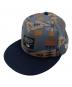 New Era（ニューエラ）の古着「キャップ」｜ベージュ×ネイビー