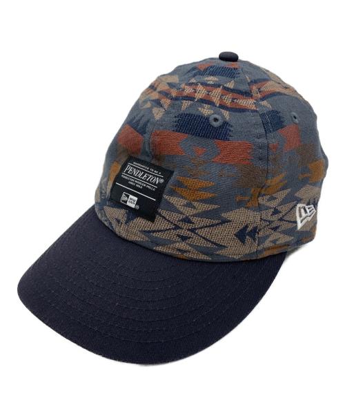 New Era（ニューエラ）New Era (ニューエラ) PENDLETON (ペンドルトン) キャップ ネイビー×ベージュ サイズ:MEDIUM/LARGEの古着・服飾アイテム
