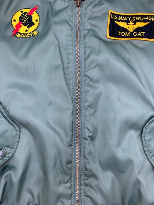 UP RIGHT（アップライト）UP RIGHT (アップライト) MA-1ジャケット オリーブ サイズ:Mの古着・服飾アイテム