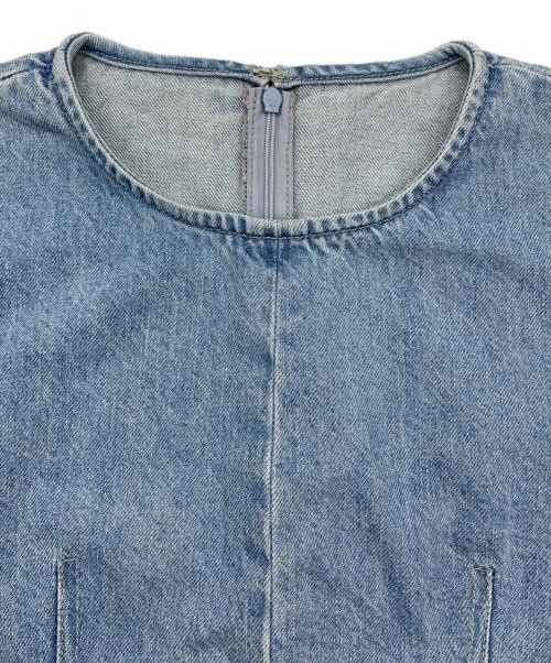 THE TOE（ザ・トゥー）THE TOE (ザ・トゥー) Pericles Peplum Top インディゴ サイズ:Sの古着・服飾アイテム