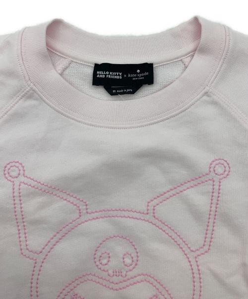 Kate Spade（ケイトスペード）Kate Spade (ケイトスペード) HELLO KITTY AND FRIENDS クルーネックスウェット ピンク サイズ:Mの古着・服飾アイテム