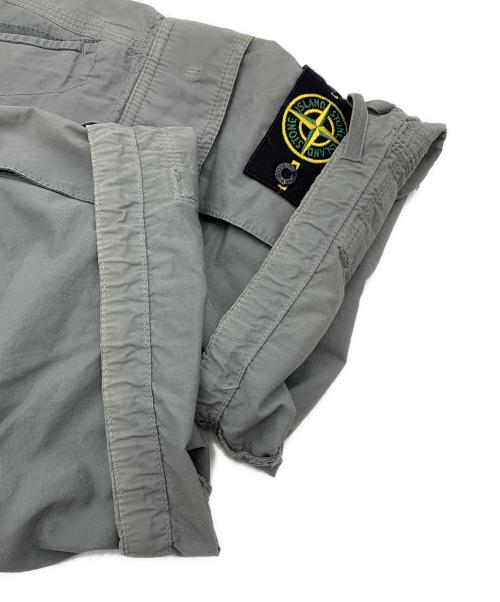 STONE ISLAND（ストーンアイランド）STONE ISLAND (ストーンアイランド) ガーメントダイカーゴショーツ グレー サイズ:W31の古着・服飾アイテム