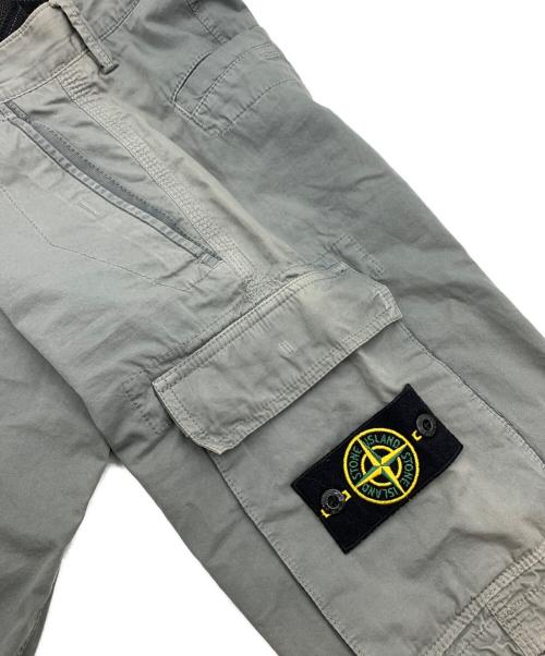 STONE ISLAND（ストーンアイランド）STONE ISLAND (ストーンアイランド) ガーメントダイカーゴショーツ グレー サイズ:W31の古着・服飾アイテム