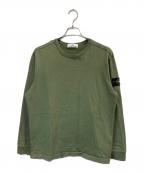STONE ISLANDストーンアイランド）の古着「GAUZED COTTON JERSEY」｜カーキ