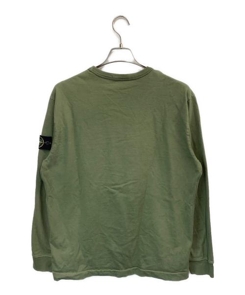STONE ISLAND（ストーンアイランド）STONE ISLAND (ストーンアイランド) GAUZED COTTON JERSEY カーキ サイズ:Lの古着・服飾アイテム