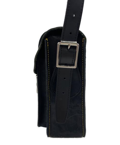 Dr.Martens（ドクターマーチン）Dr.Martens (ドクターマーチン) 11インチ レザーサッチェルバッグ ブラックの古着・服飾アイテム