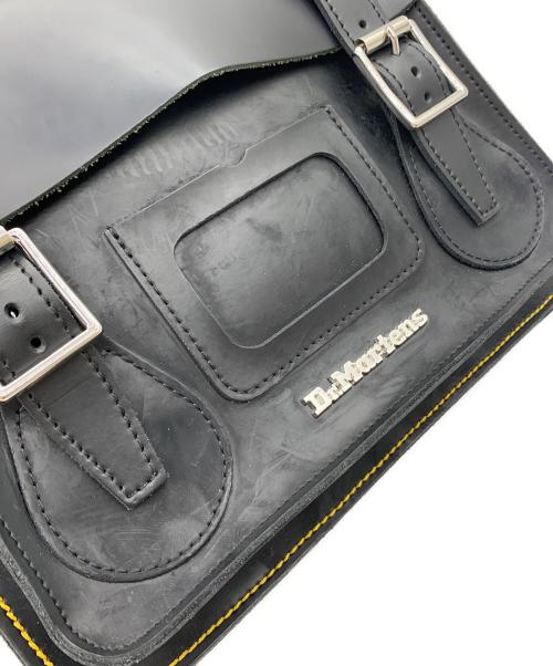 Dr.Martens（ドクターマーチン）Dr.Martens (ドクターマーチン) 11インチ レザーサッチェルバッグ ブラックの古着・服飾アイテム