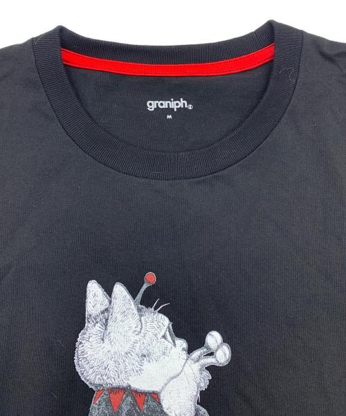 graniph（グラニフ）graniph (グラニフ) ナメゴン＆ギュスターヴくん(drawn by ヒグチユウコ) Tシャツ ブラック サイズ:Mの古着・服飾アイテム
