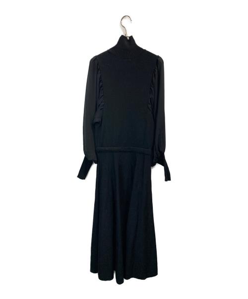 PAMEO POSE（パメオポーズ）PAMEO POSE (パメオポーズ) Mandarin Knit Dress ブラック サイズ:Fの古着・服飾アイテム