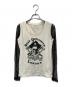 SEXY DYNAMITE LONDON（セクシーダイナマイトロンドン）の古着「ロングスリーブTシャツ」｜ホワイト×ブラック