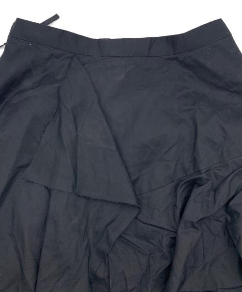 BLACK PEACE NOW（ブラックピースナウ）BLACK PEACE NOW (ブラックピースナウ) アシンメトリースカート ブラック サイズ:Ｍの古着・服飾アイテム