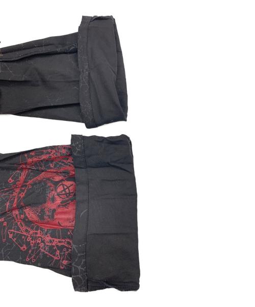 h.ANARCHY（エイチアナーキ）h.ANARCHY (エイチアナーキ) パンツ ブラック×レッド サイズ:記載なしの古着・服飾アイテム