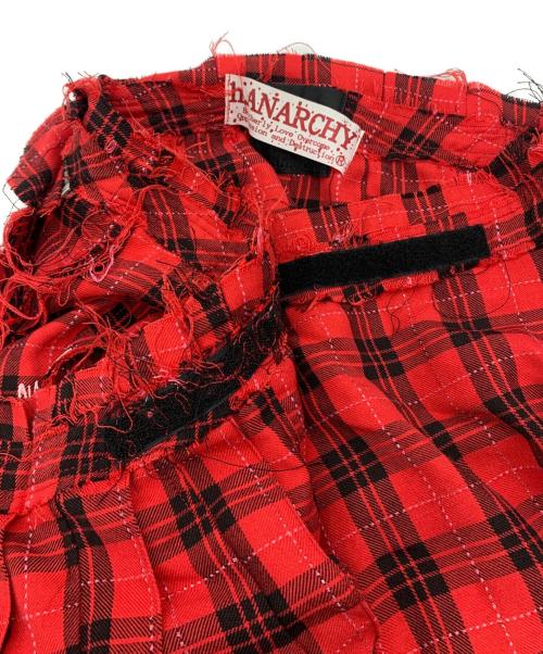 h.ANARCHY（エイチアナーキ）h.ANARCHY (エイチアナーキ) ミニスカート レッド サイズ:記載なしの古着・服飾アイテム
