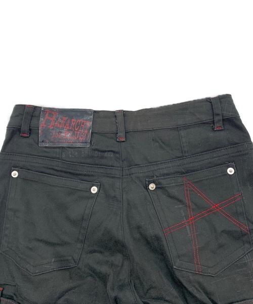 h.ANARCHY（エイチアナーキ）h.ANARCHY (エイチアナーキ) パンツ ブラック×レッド サイズ:記載なしの古着・服飾アイテム