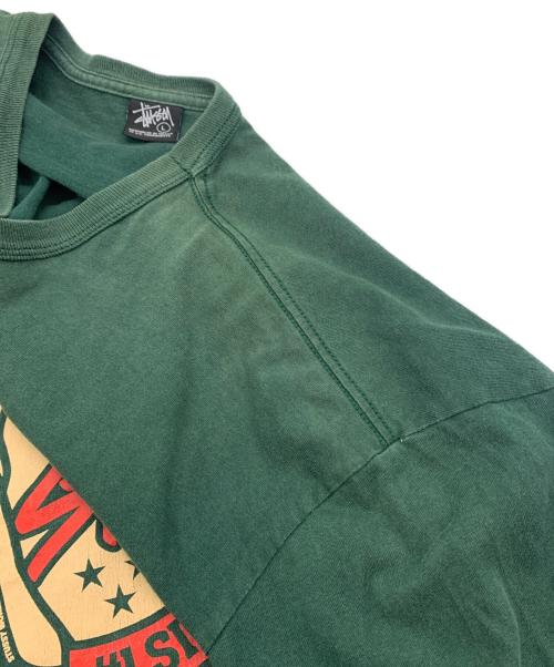 stussy（ステューシー）stussy (ステューシー) 長袖カットソー グリーン サイズ:Lの古着・服飾アイテム