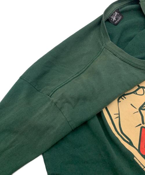 stussy（ステューシー）stussy (ステューシー) 長袖カットソー グリーン サイズ:Lの古着・服飾アイテム