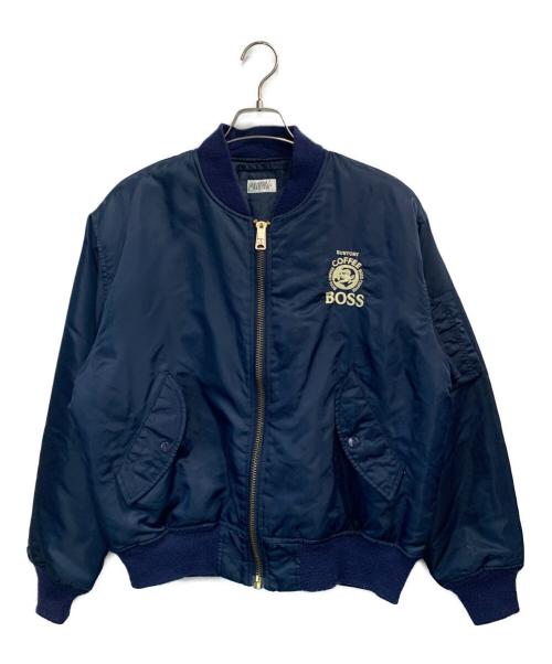 SUNTORY BOSS（サントリーボス）SUNTORY BOSS (サントリーボス) MA-1ジャケット ネイビー サイズ:記載なしの古着・服飾アイテム